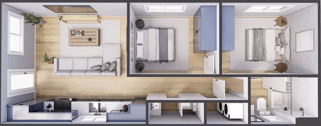 I need the floor plan container house design