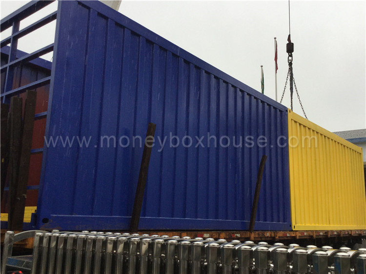 shipping container house reception room