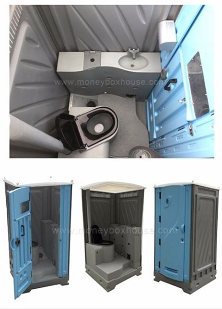 Best Blue Environment Friendly Moblile Easy Install Outdoor Toilet