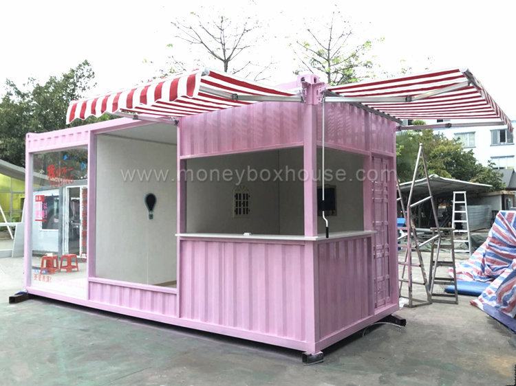 Pink Container Shop  Shipping container, Container shop, Container coffee  shop