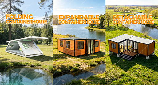 Which type of container house should I choose: folding, expandable, or detachable? 