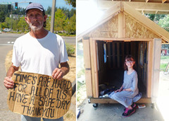 9-year-old girl builds tiny homes for the homeless
