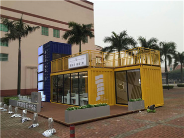 Simple shipping container house counseling centers reception area