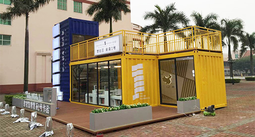 Simple shipping container house counseling centers reception area